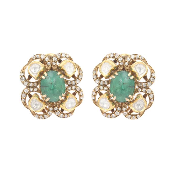 Shringaar Emerald Earrings
