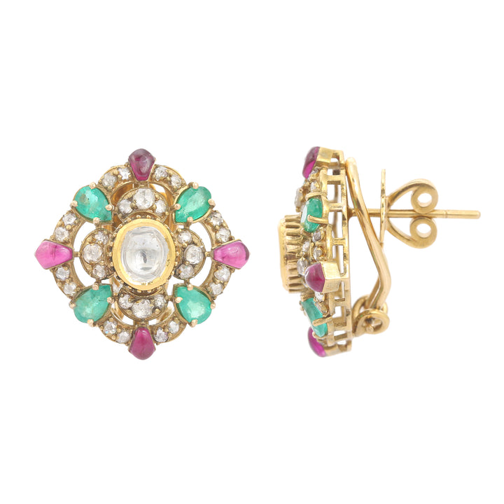 Kasturi Lotus Earrings