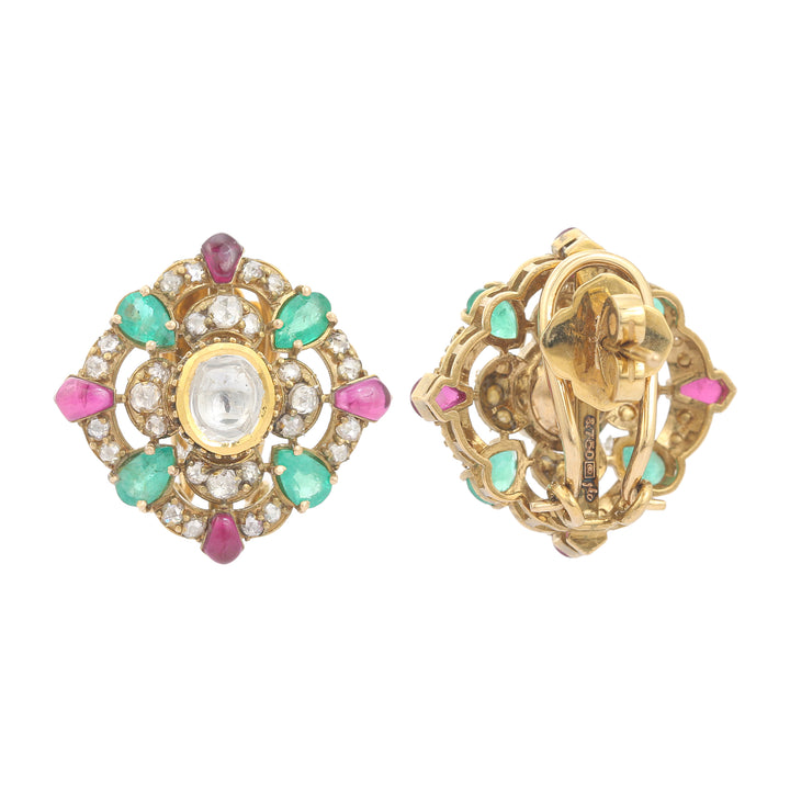 Kasturi Lotus Earrings