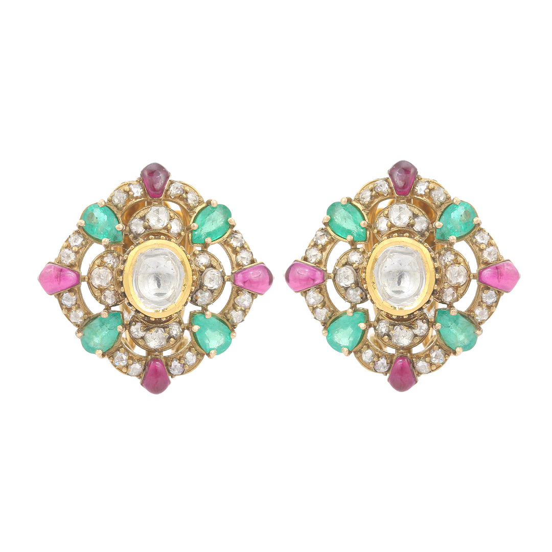 Kasturi Lotus Earrings