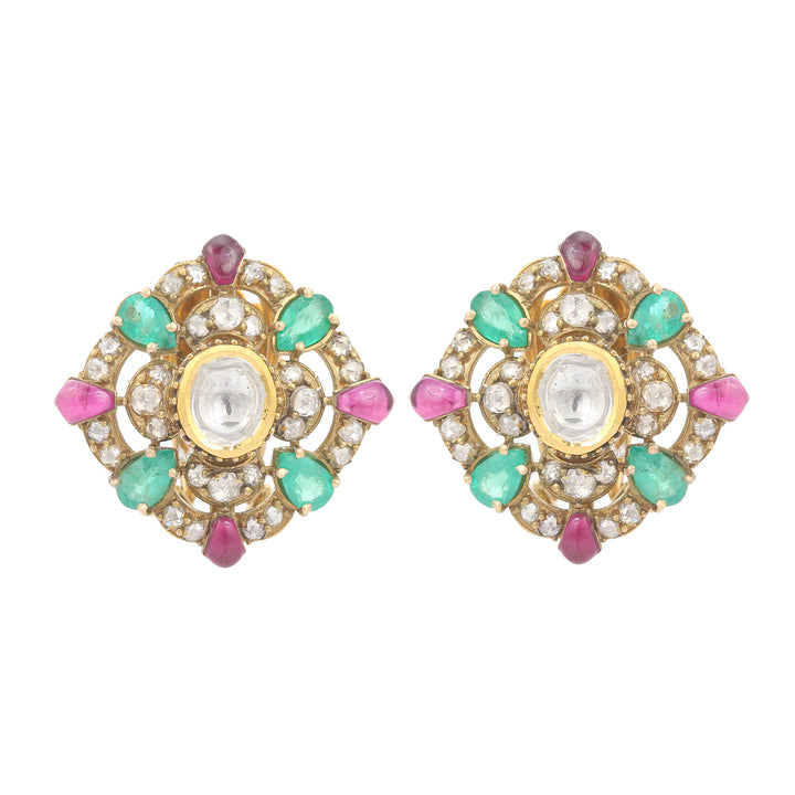 Kasturi Lotus Earrings
