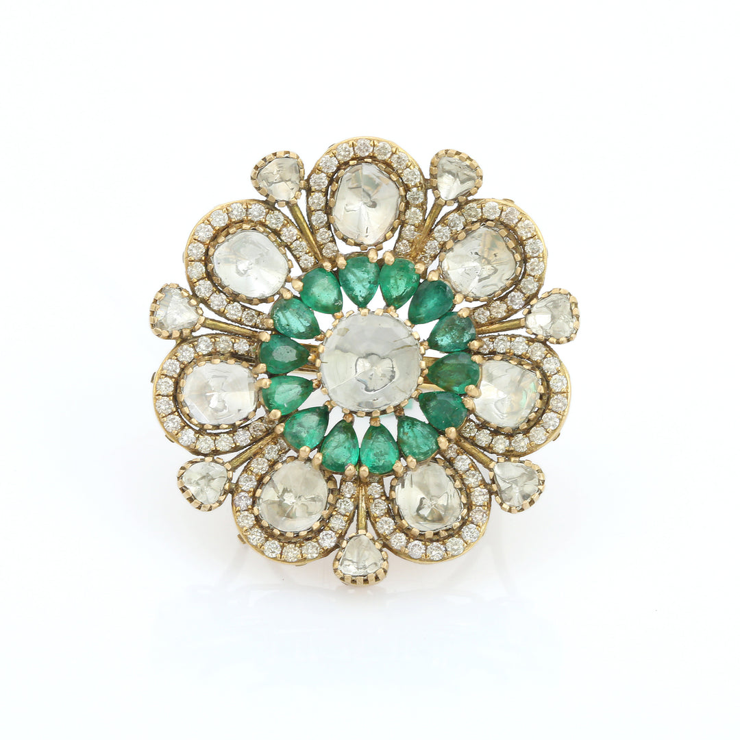Zamrud Phool Ring