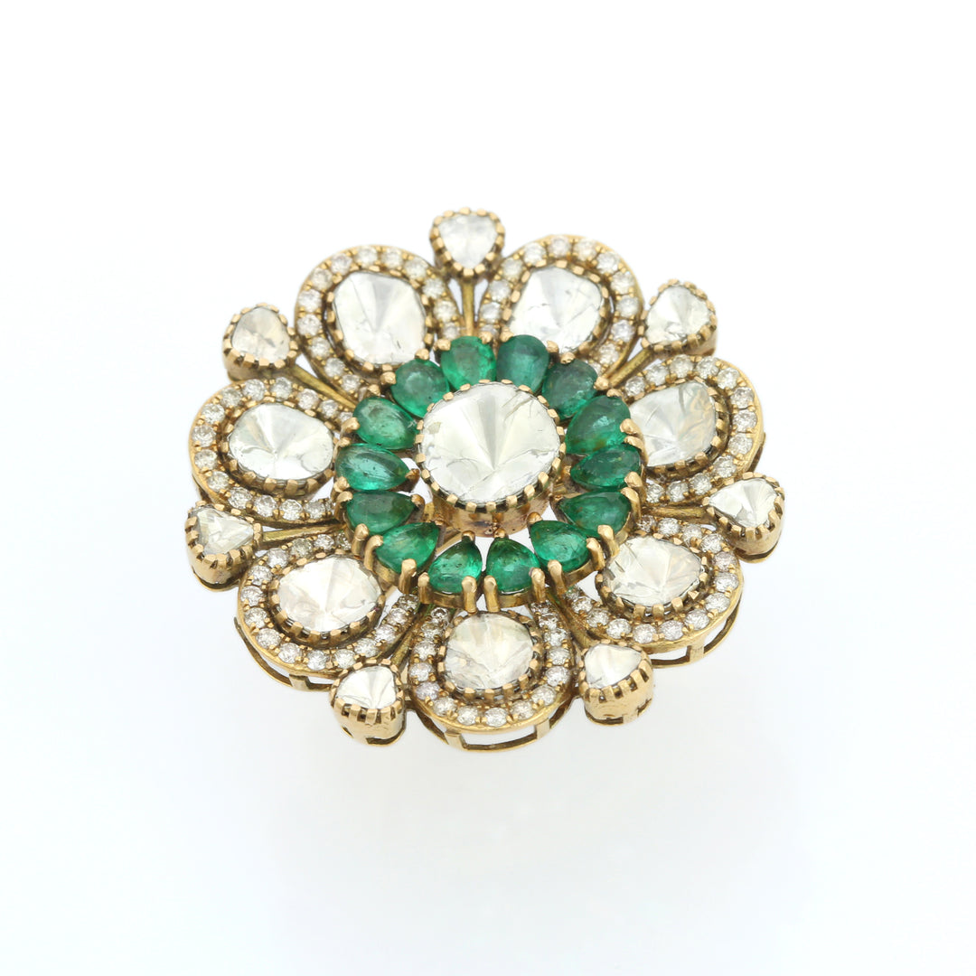 Zamrud Phool Ring