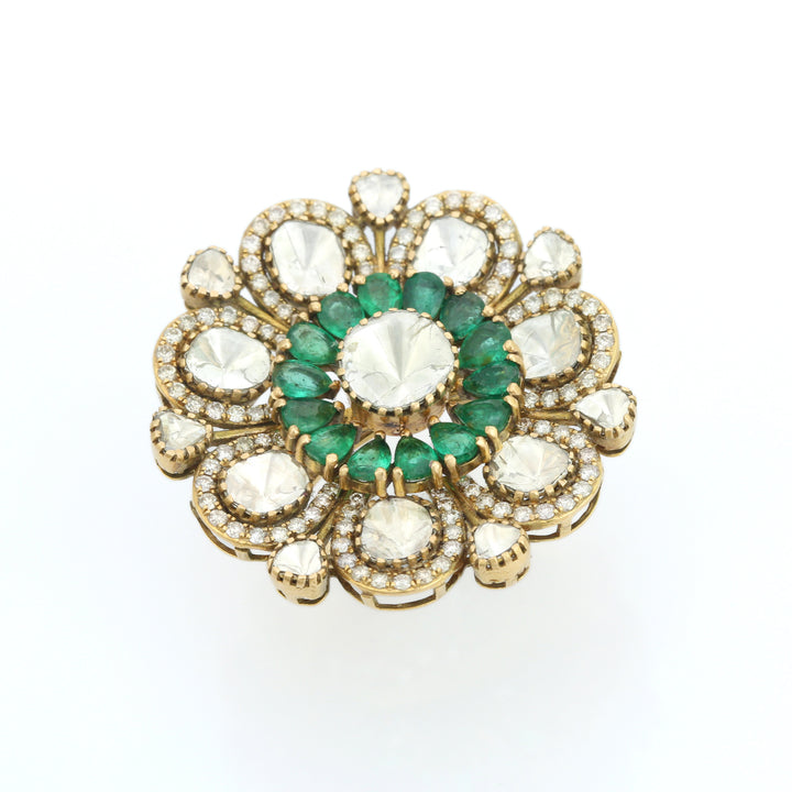Zamrud Phool Ring