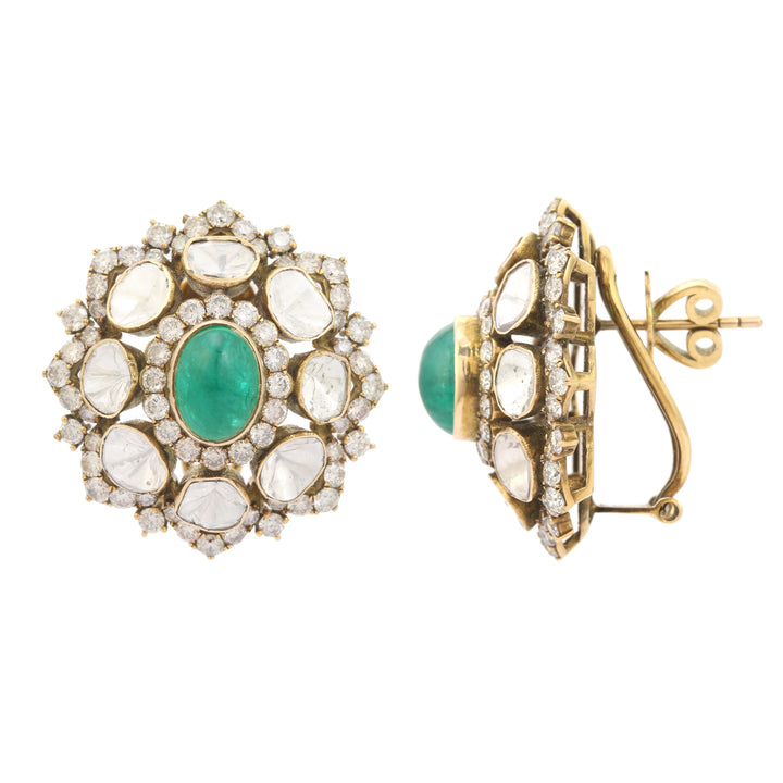 Indulekha Earrings (Emerald)