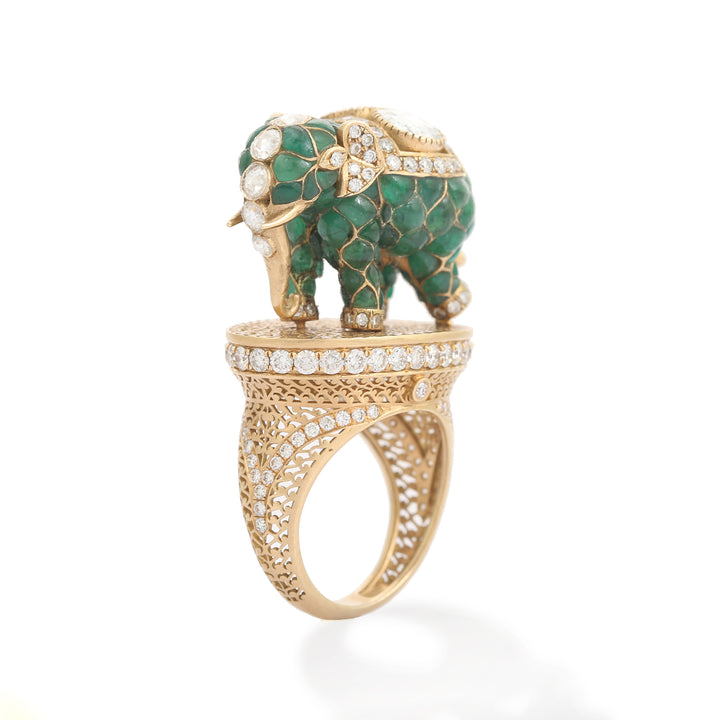 Gajratna Ring (Emerald)