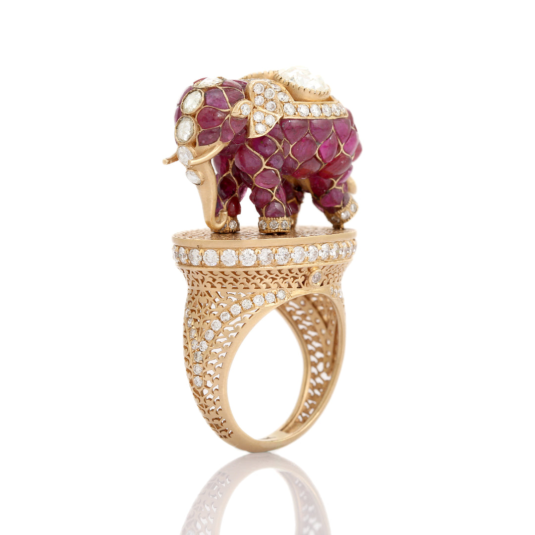 Gajratna Ring (Ruby)