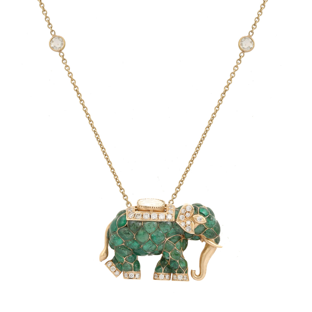 Gajratna Necklace (Emerald)