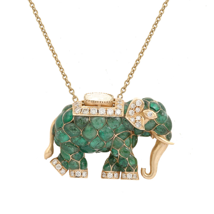 Gajratna Necklace (Emerald)