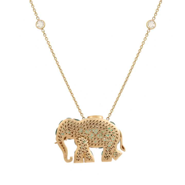 Gajratna Necklace (Emerald)