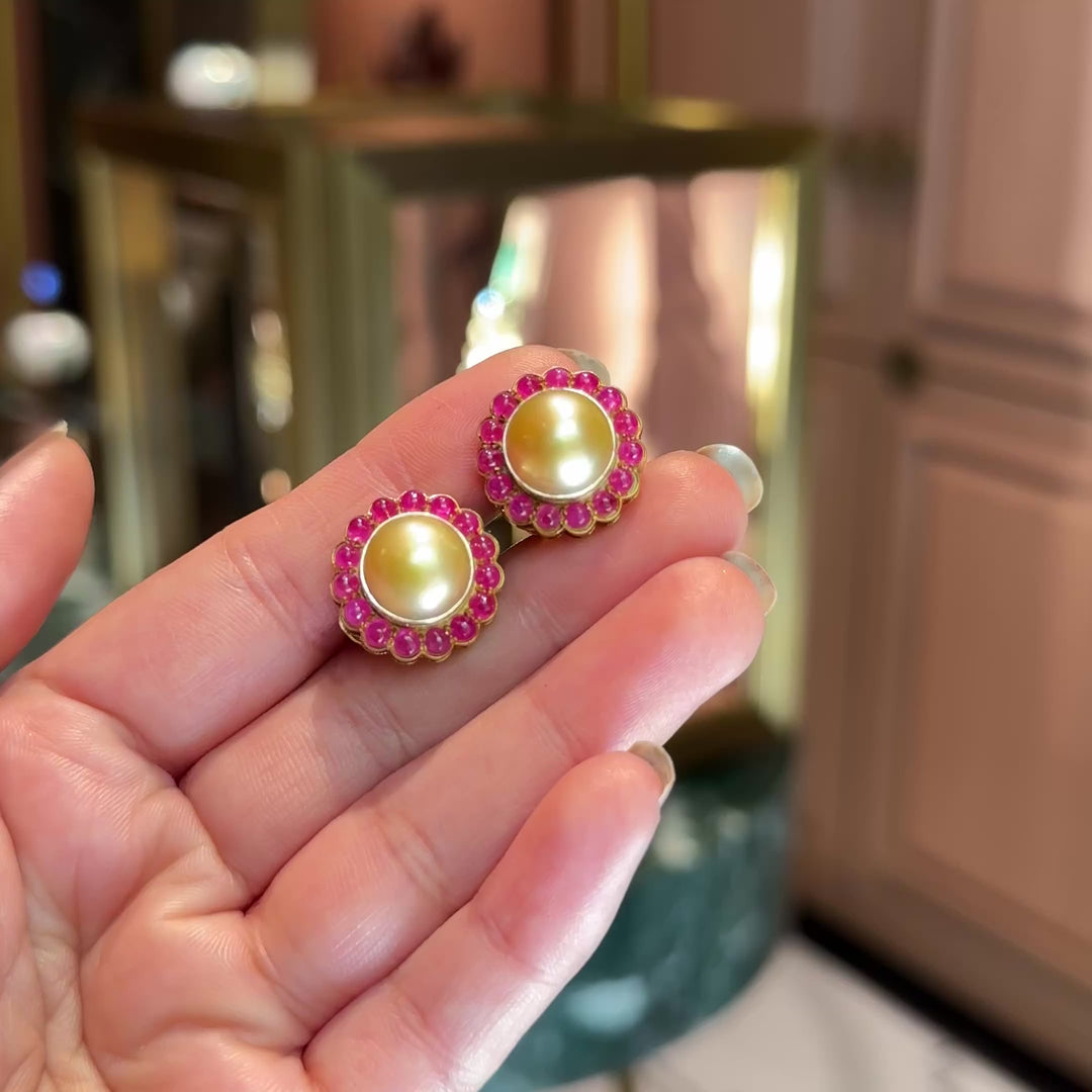 Navya Earrings (Ruby)
