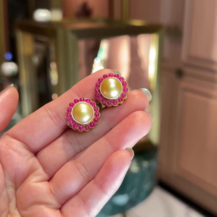 Navya Earrings (Ruby)