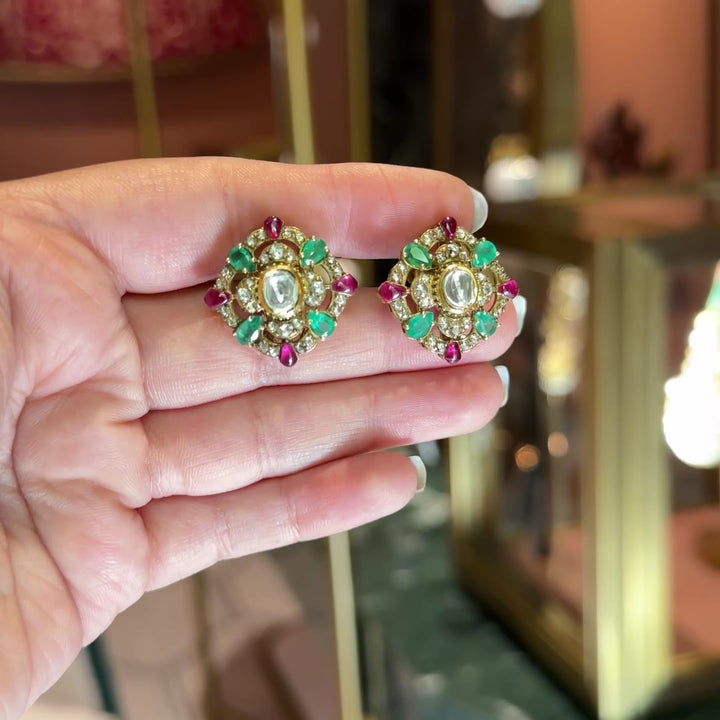 Kasturi Lotus Earrings