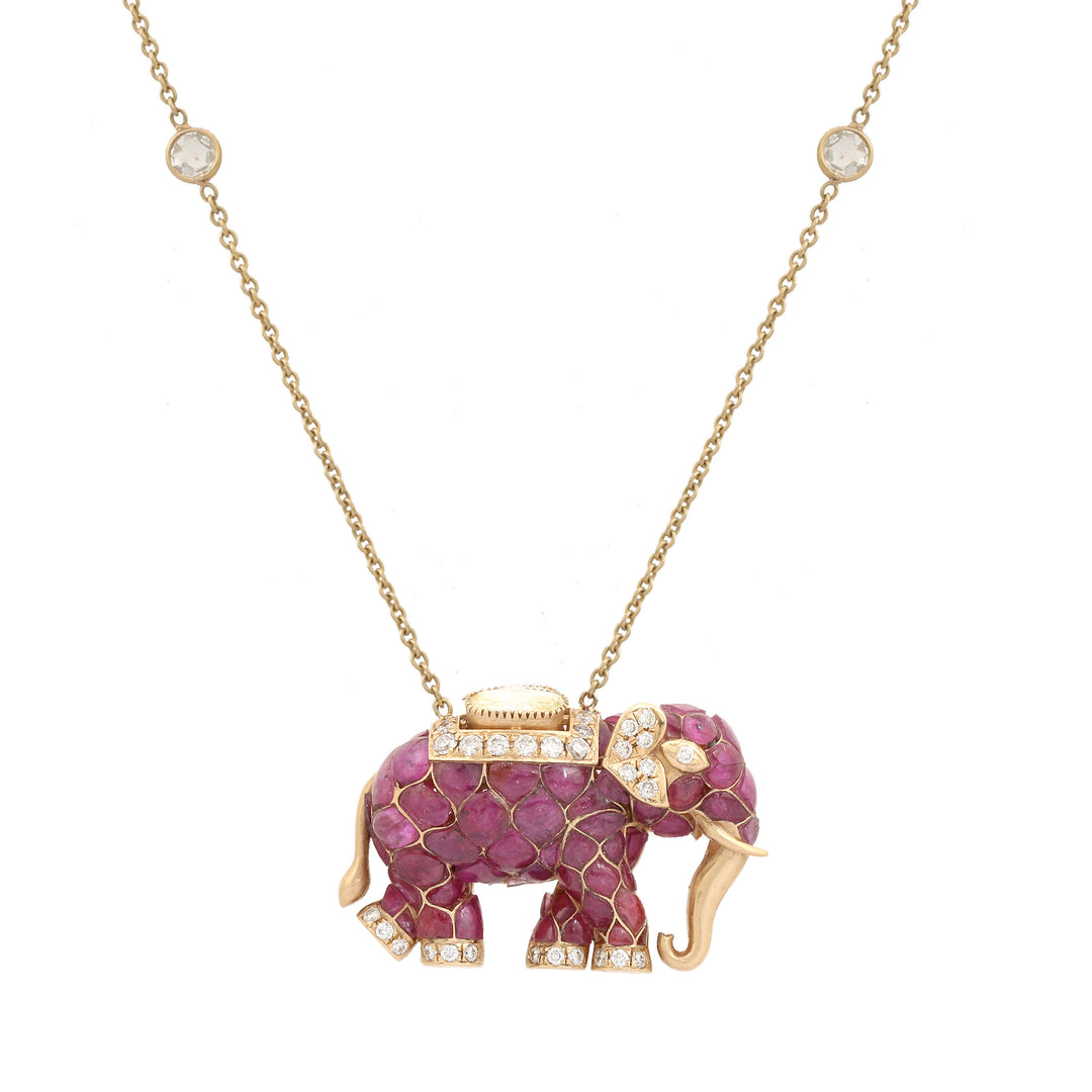 Gajratna Necklace (Ruby)