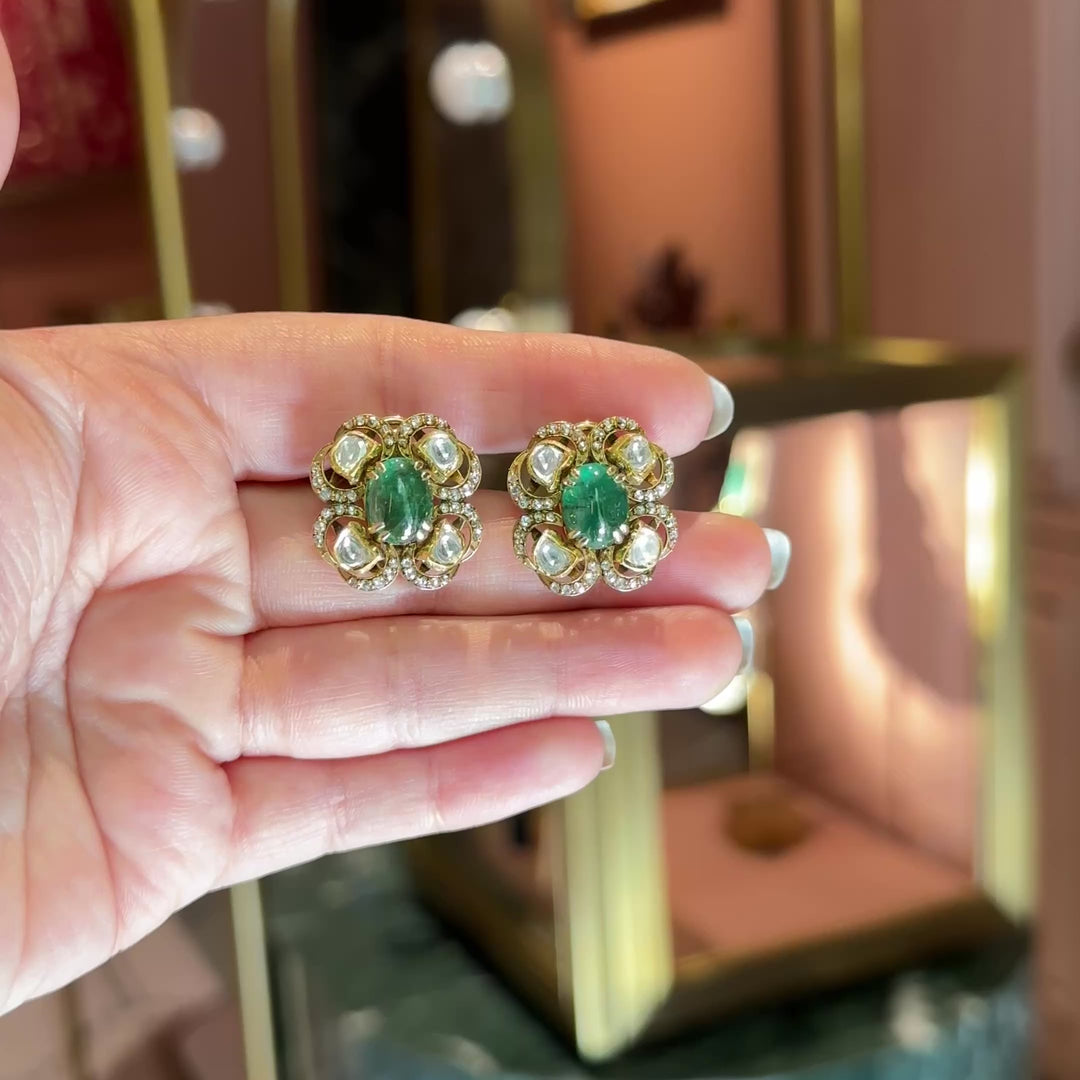 Shringaar Emerald Earrings
